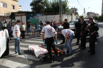  بالصور: إصابة طفيفة لشاب بحادث دهس "ضرب وهرب" في شارع شيفتي يسرائيل بيافا